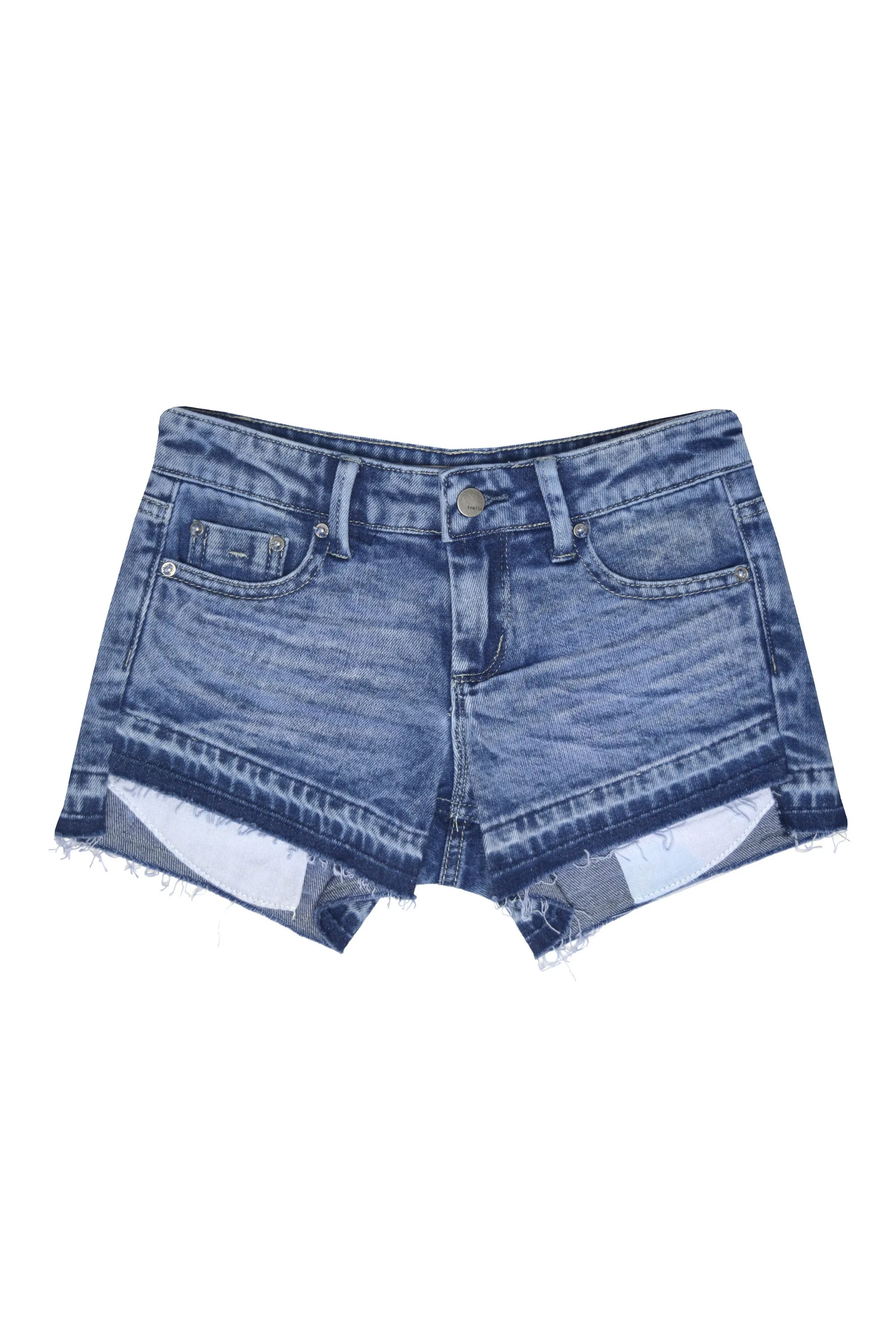 5 Pkt Asymmetrical Hi-Low Hem Short