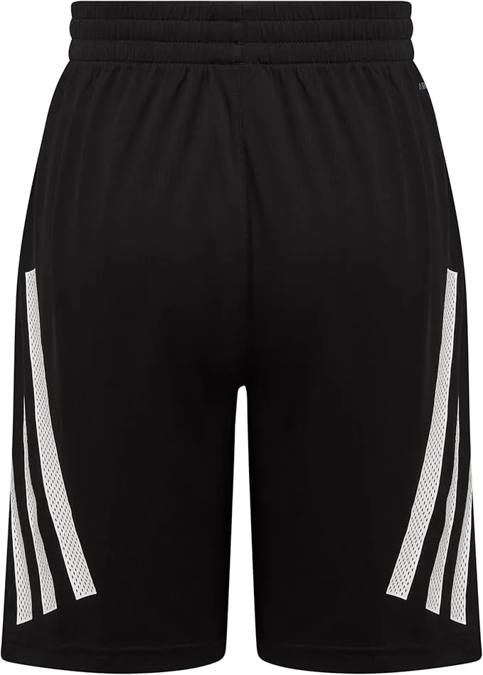 Adidas Boys' Elastic Waistband Bold 3S Short Black 001