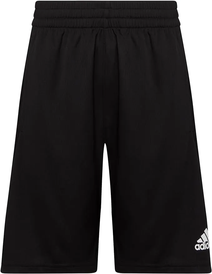 Adidas Boys' Elastic Waistband Bold 3S Short Black 001