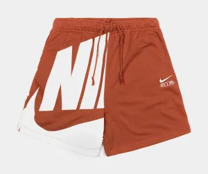 Air Mid Rise 6" French Terry Womens Shorts (Beige/Orange)