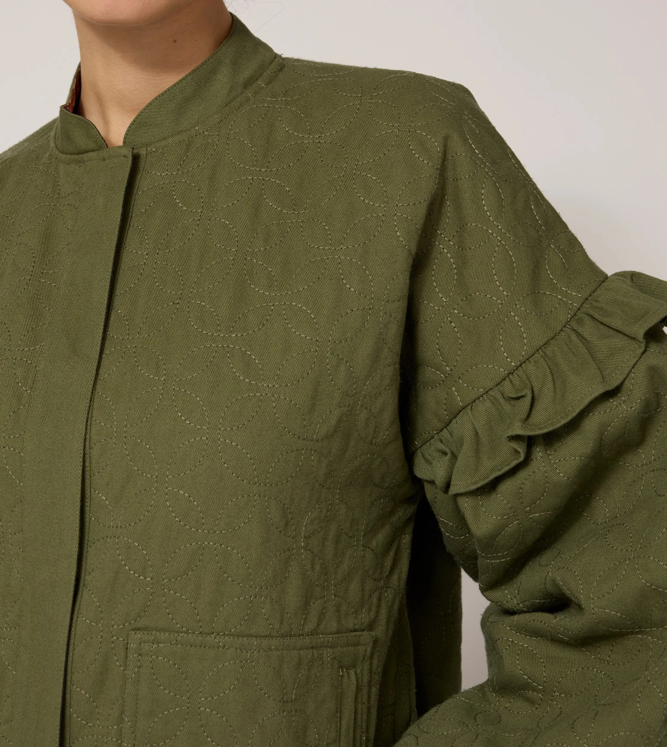 Bobbi Reversible Jacket | Army Green