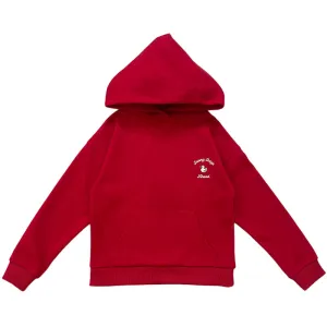 Boy Embroidery Oversized Hoodie - Dark Red - SB2312277C