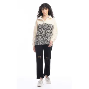 Bristol Animal Print Fleece Jacket