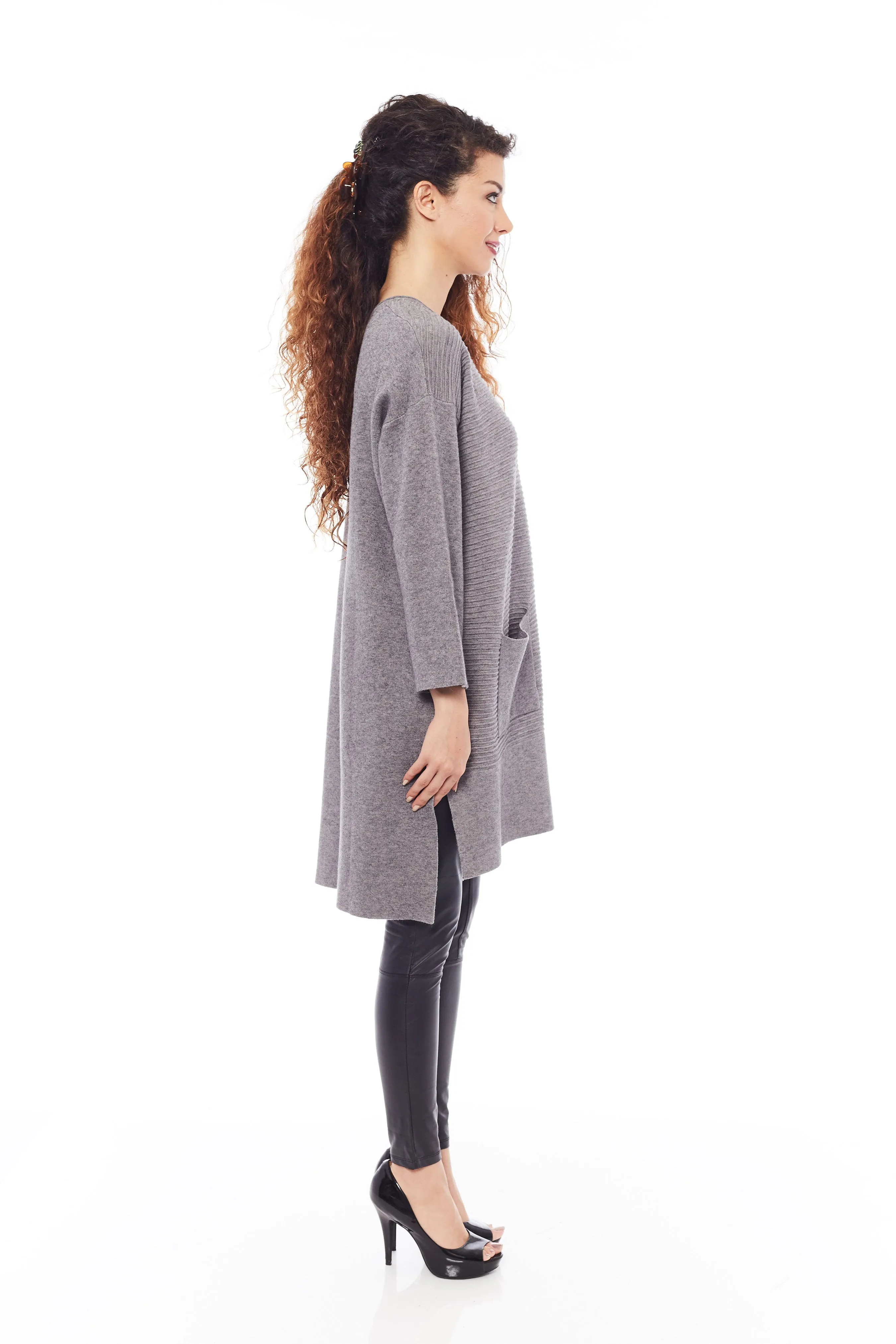 Buy Women's Knitted Grey Sweaters Dresses Online