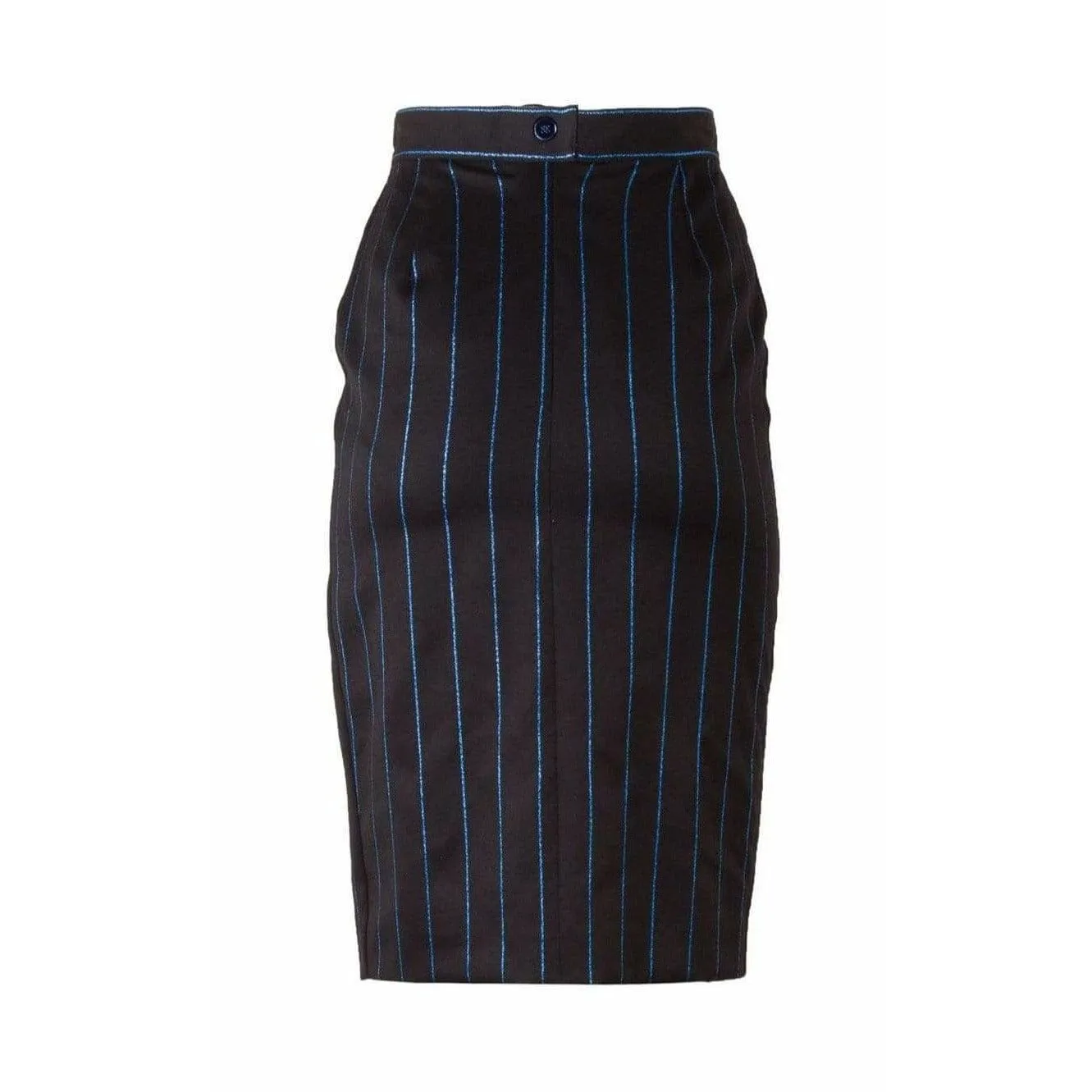 Chantal Thomass Black Pinstripe Pencil Skirt