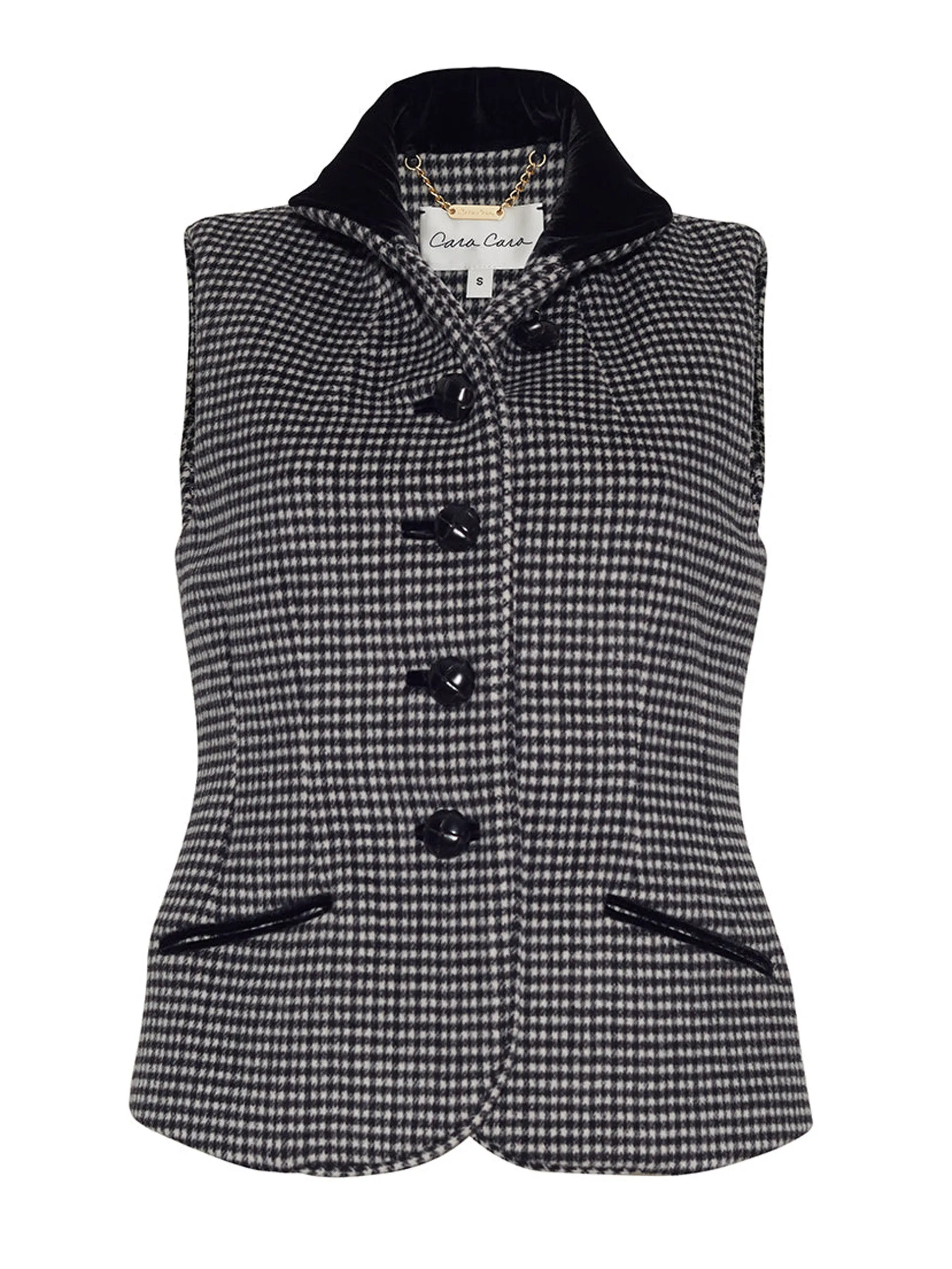 Check plaid Vora vest