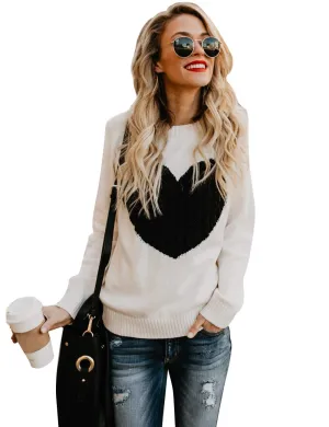 Crazy for Love Knitted Heart Sweater