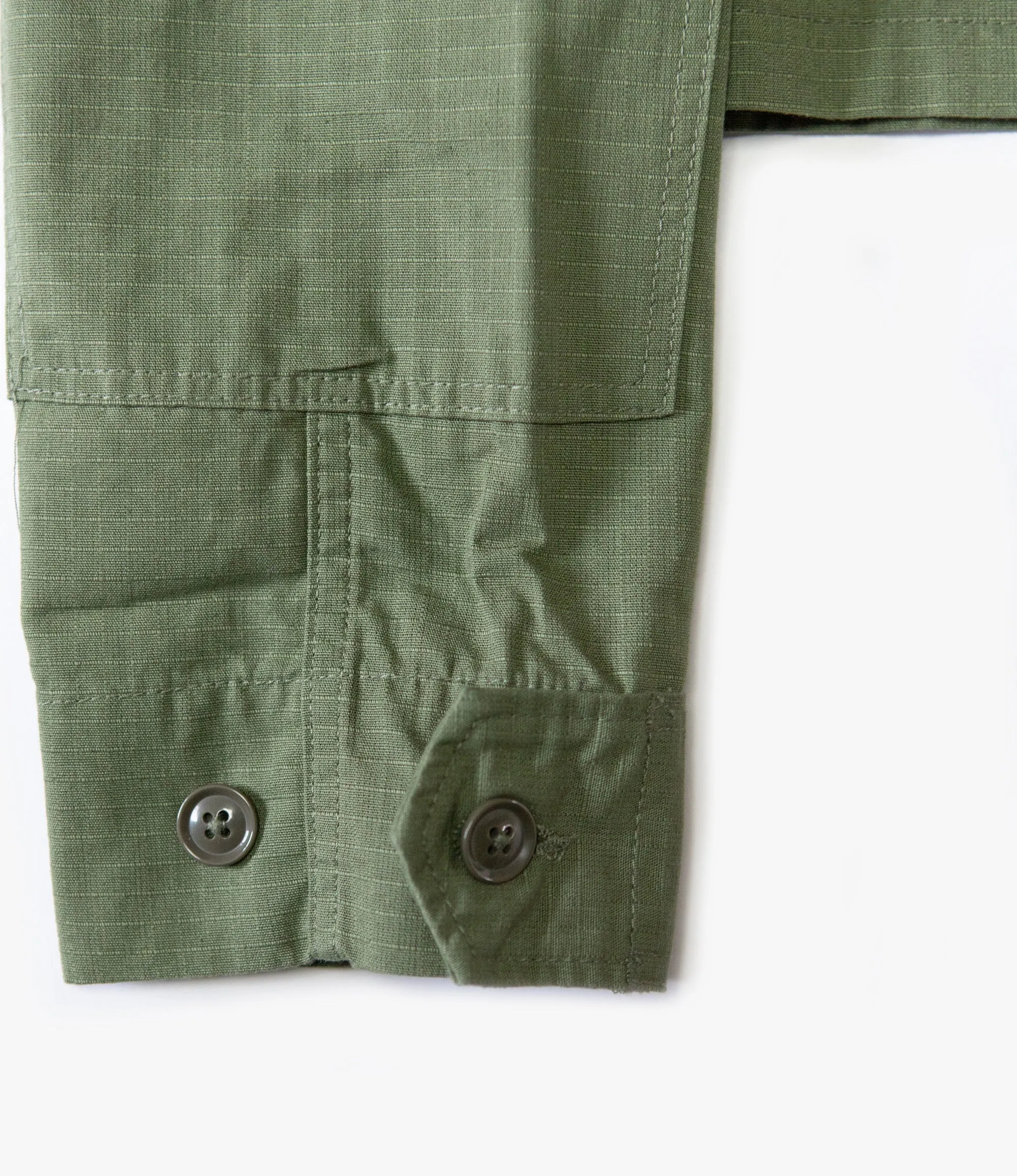 Cropped BDU Jacket – Olive Ripstop Cotton