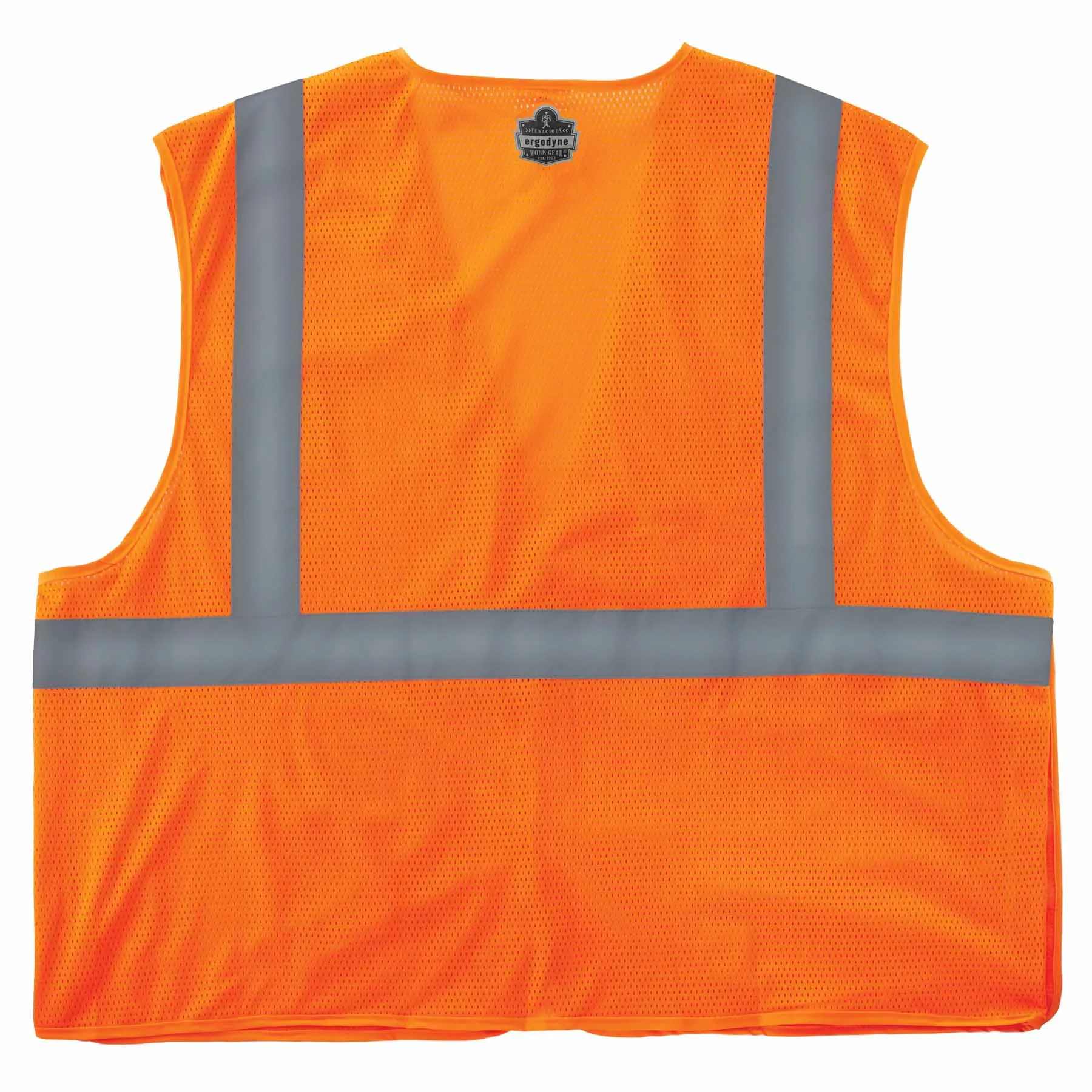 Ergodyne 24555 8215BA-S XL Orange Class 2 Economy Breakaway Mesh Vest - Single Size