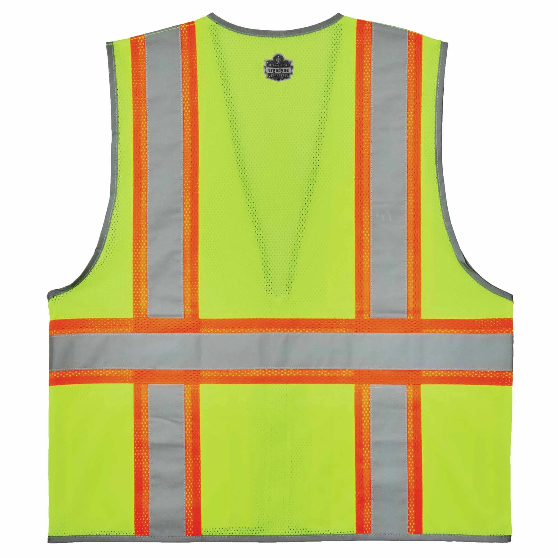 Ergodyne 24567 8246Z-S 3XL Lime Class 2 Two-Tone Mesh Vest - Single Size