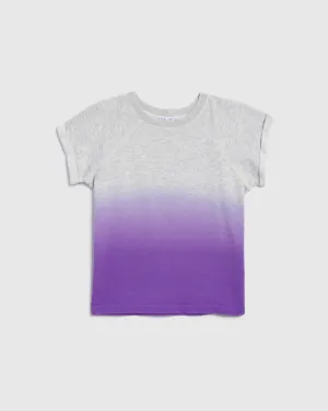 Girls Dip Dye Short Sleeve Sweatshirt