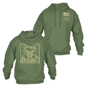 Lift The Nation Hoodie - Military Green