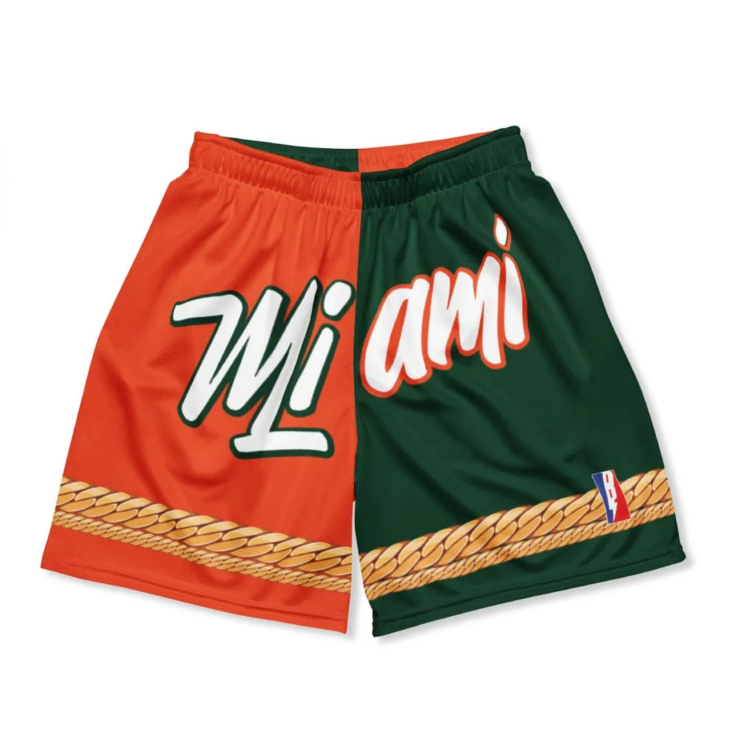 MIAMI STYLE CUBAN LINK CANES SHORTS