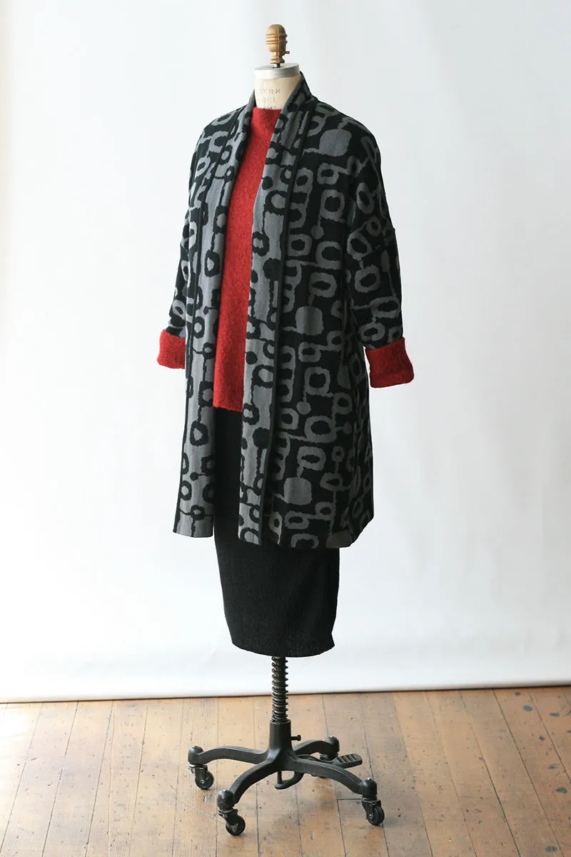 Miró Pima Cotton Reversible Long Cardigan