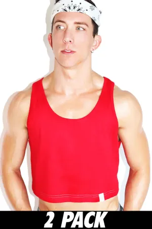 Multipack-Core Crop Racerback Tanks-Vamp