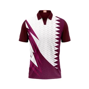 Next Print Customized Polo Neck Maroon Jersey Design 6