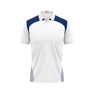 Next Print Customized Polo Neck White Jersey - Design 5