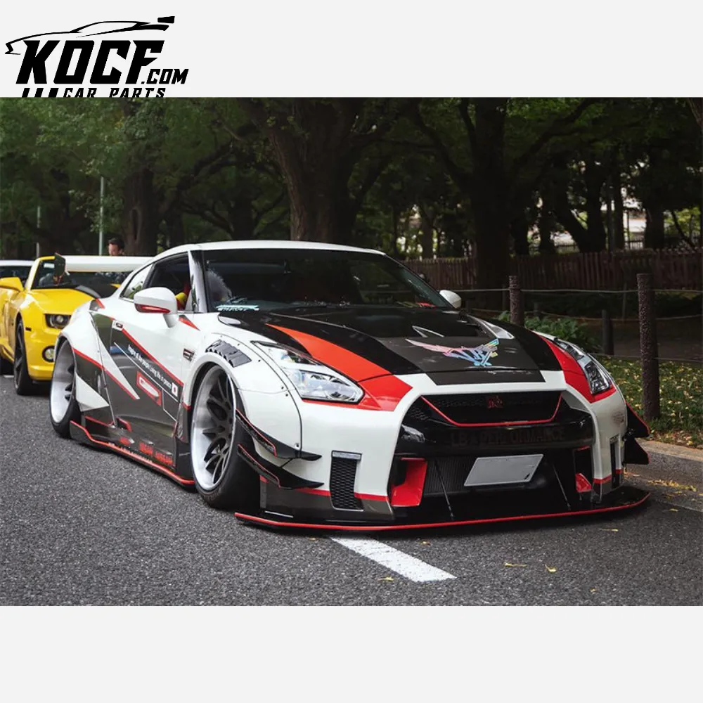 NISSAN GTR R35 CBA DBA LBV2 STYLE SIDE SKIRTS COVER