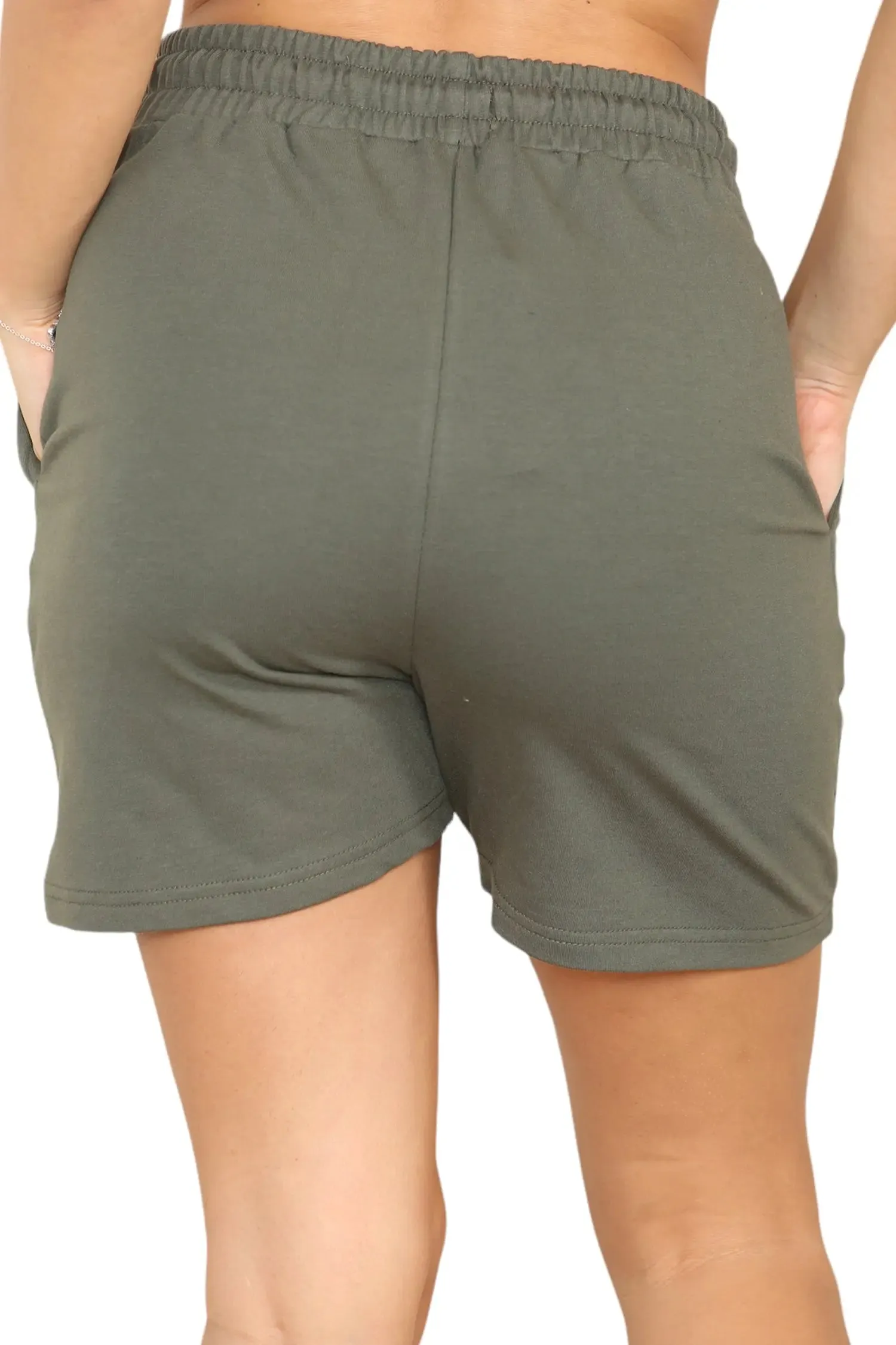 Regular Mid-Length Cycling Shorts for Women in Olive!