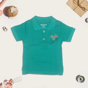 Sky Blue Collared T-Shirt for Kids