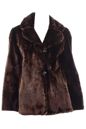 Vintage Sheared Brown Mink Schumacher Furs Vintage Jacket