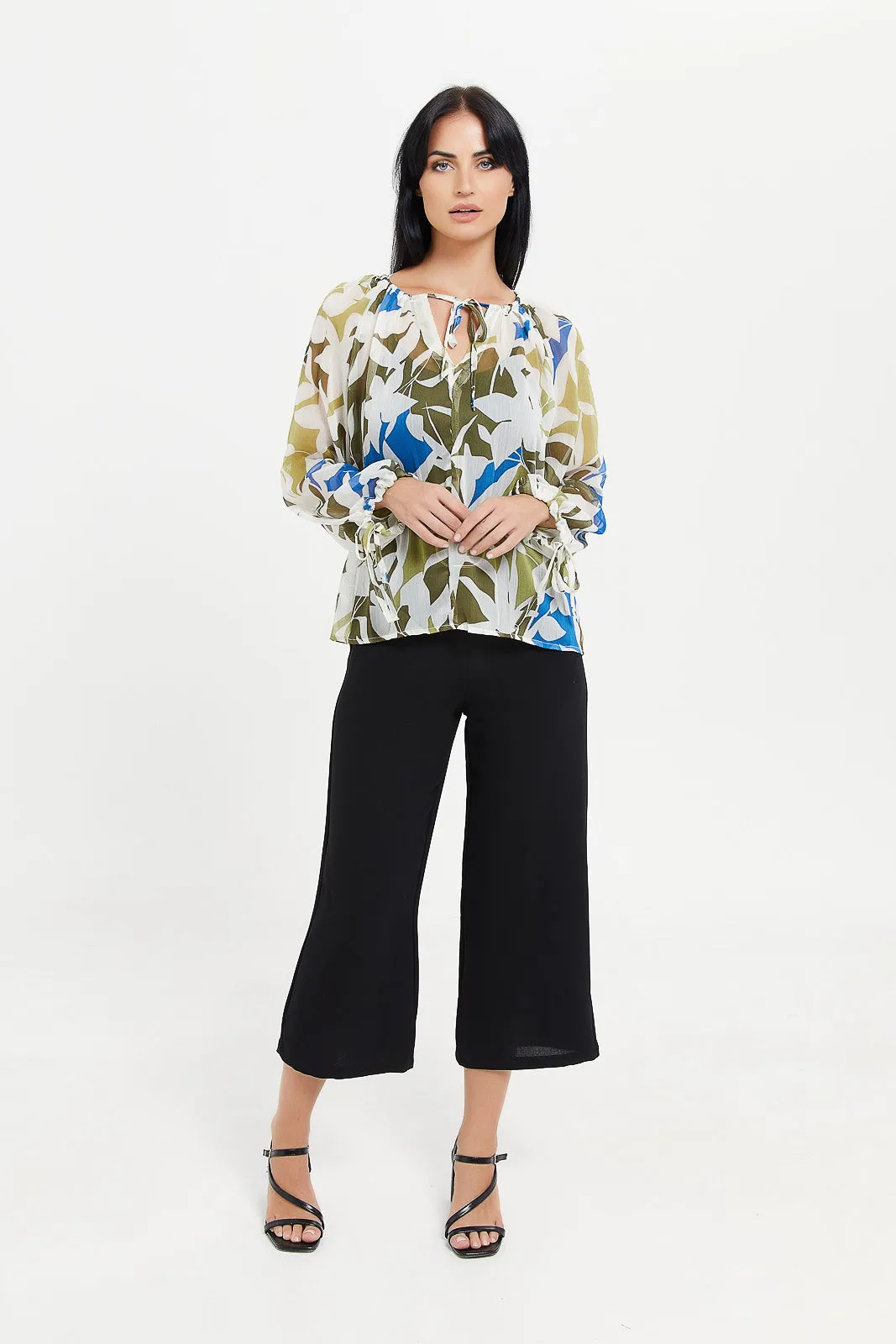 Women Assorted Printed Gathered Detailed Blouse