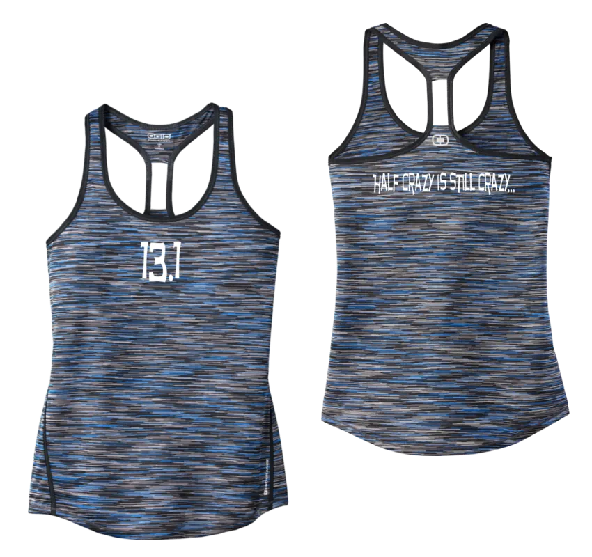 Women's Reflective Tank Top - 13.1 Half Crazy