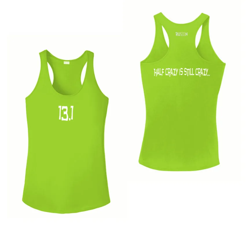 Women's Reflective Tank Top - 13.1 Half Crazy