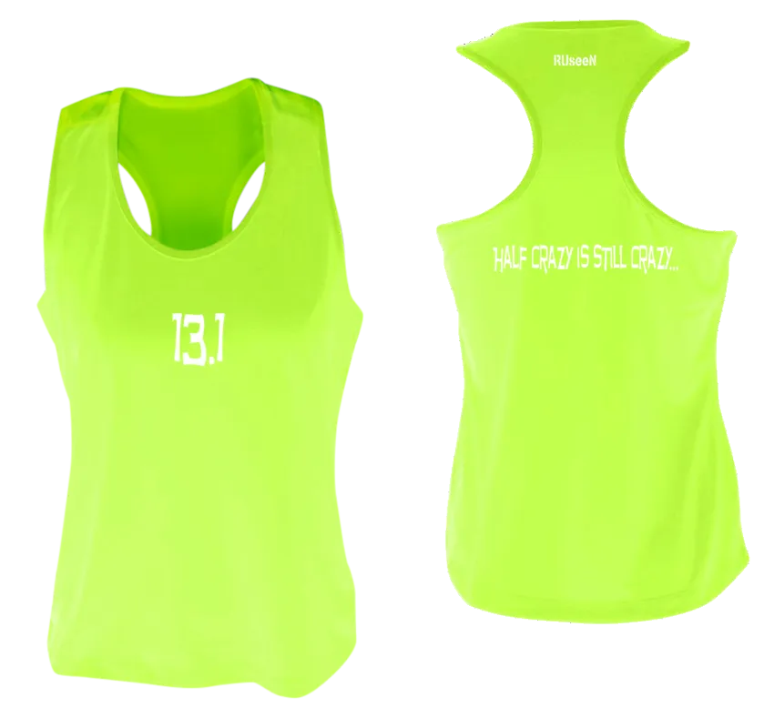 Women's Reflective Tank Top - 13.1 Half Crazy