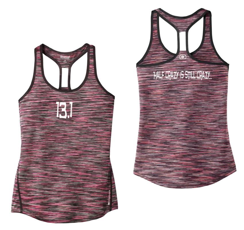 Women's Reflective Tank Top - 13.1 Half Crazy