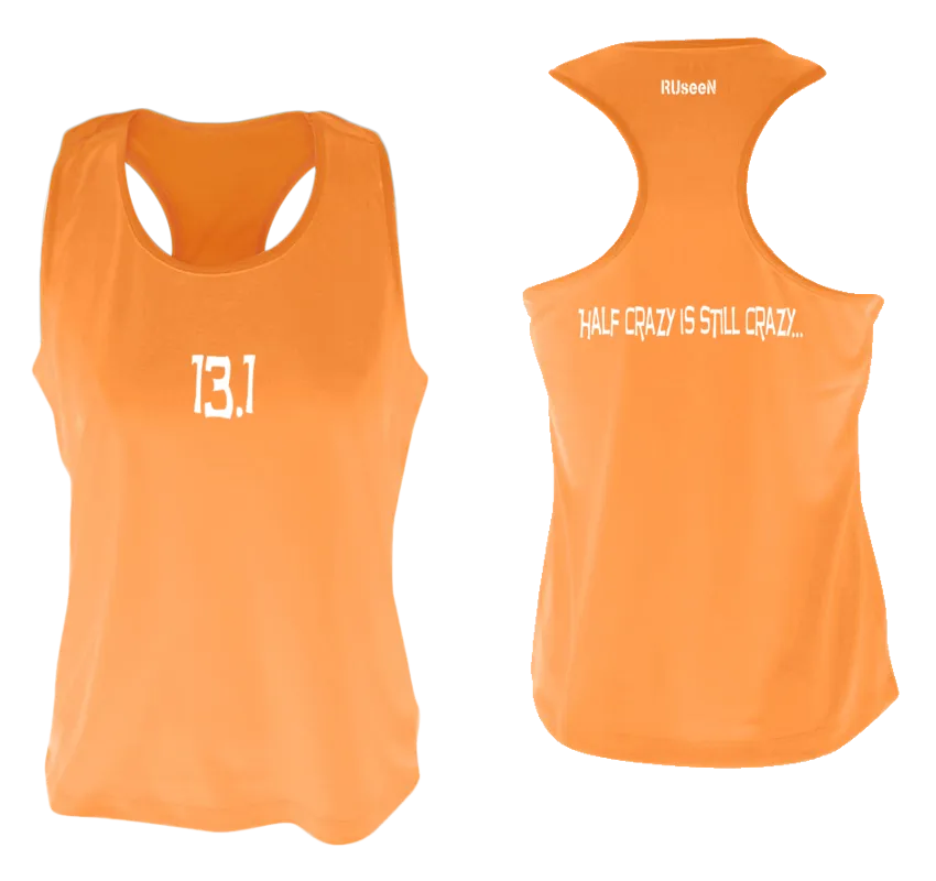 Women's Reflective Tank Top - 13.1 Half Crazy