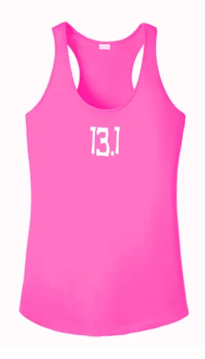 Women's Reflective Tank Top - 13.1 Half Crazy