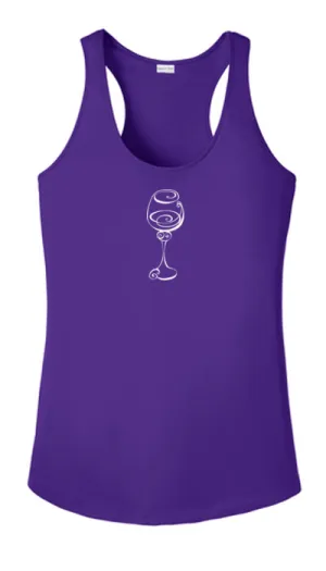 Women's Reflective Tank Top - Better Be Wine