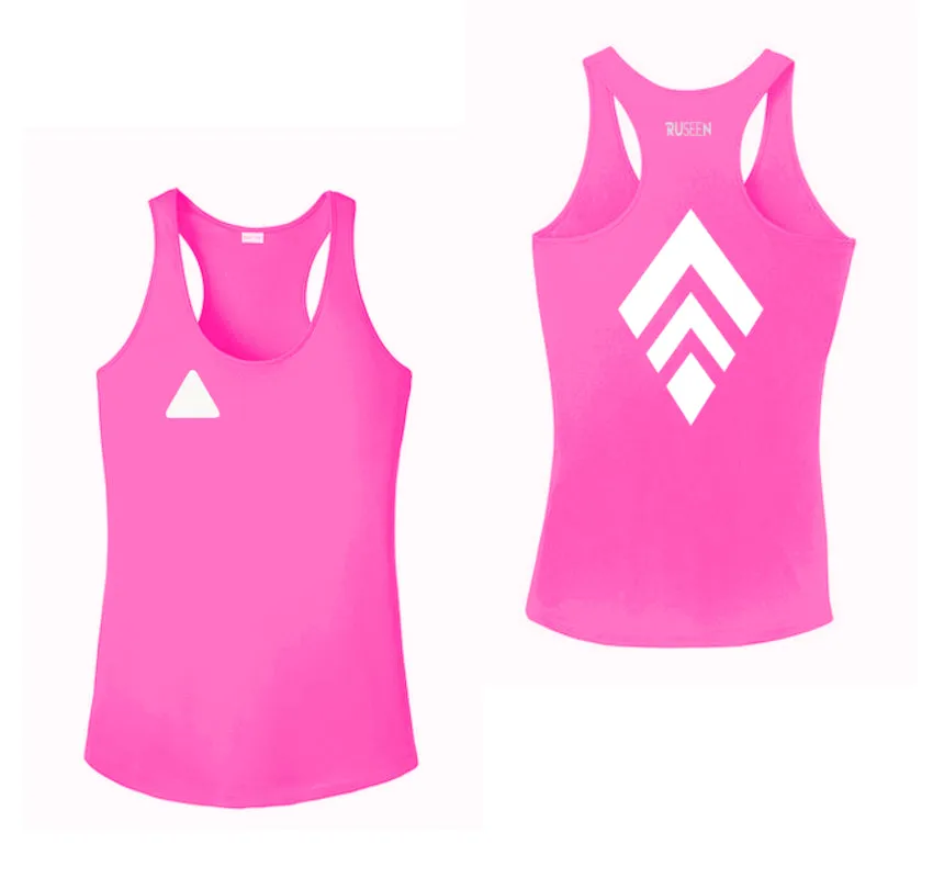 Women's Reflective Tank Top - Broken Diamond