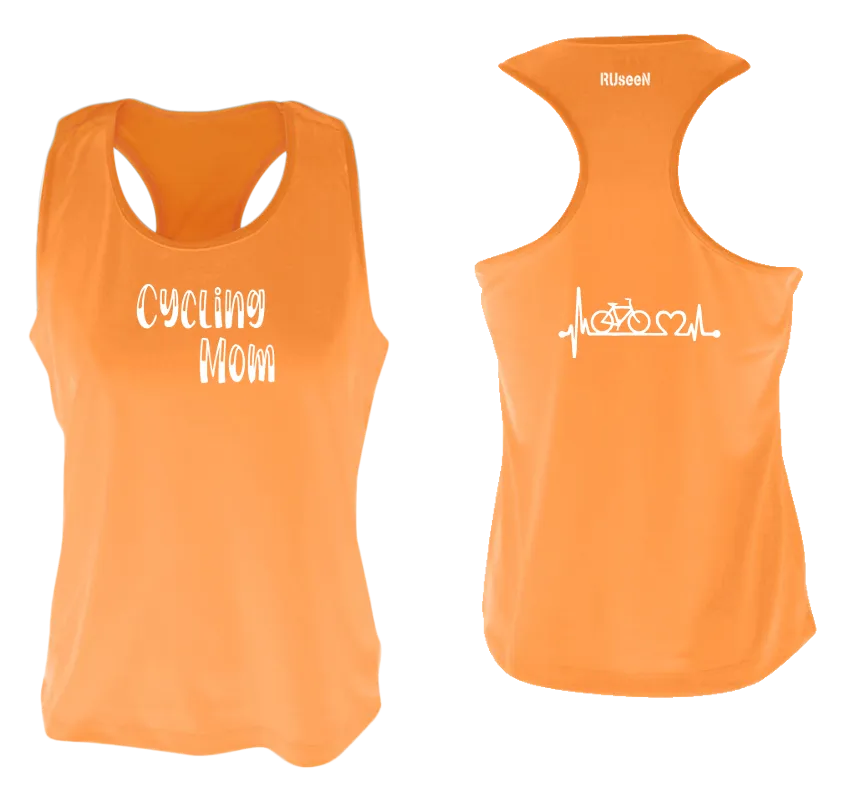 Women's Reflective Tank Top - Cycling Mom