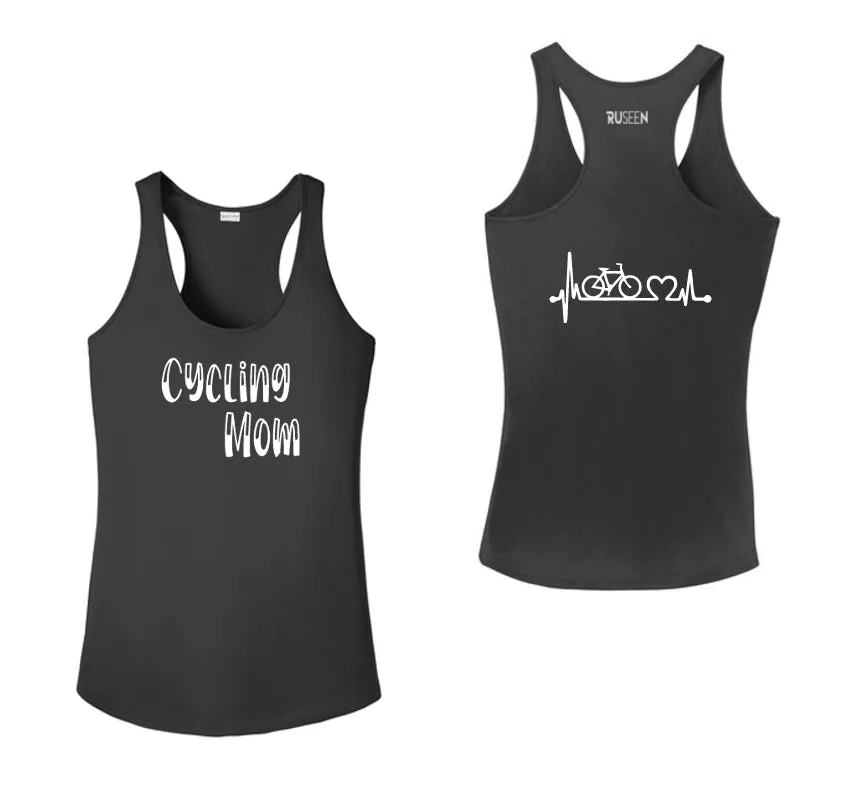 Women's Reflective Tank Top - Cycling Mom